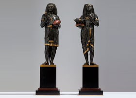 Pair-of-Picault-Egyptian-Figures